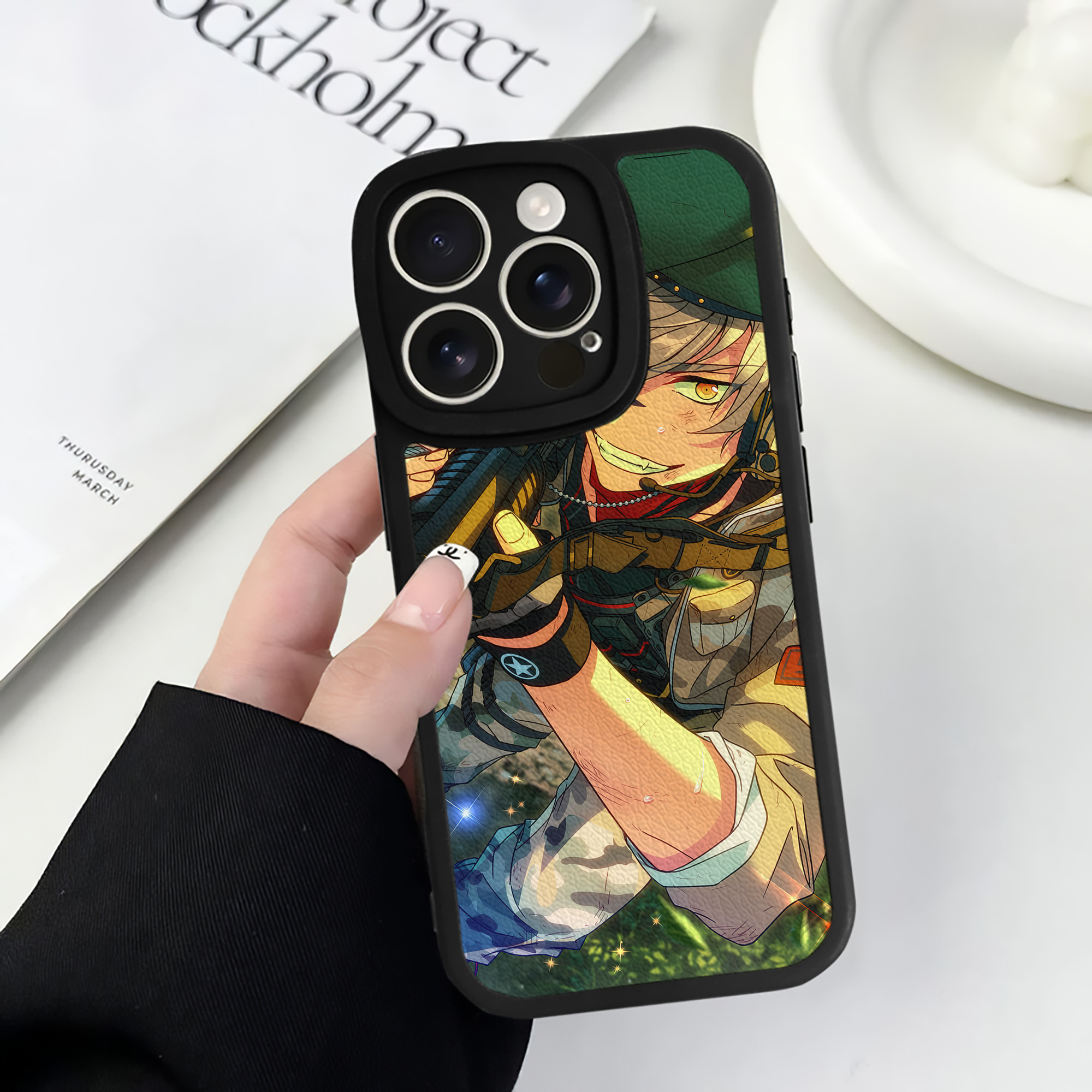 （画像用） あんさんぶるスターズ! Ensemble Stars 【iPhone 16シリーズ対応】シリコンスマホケース（レザー調） 材質：シリコン